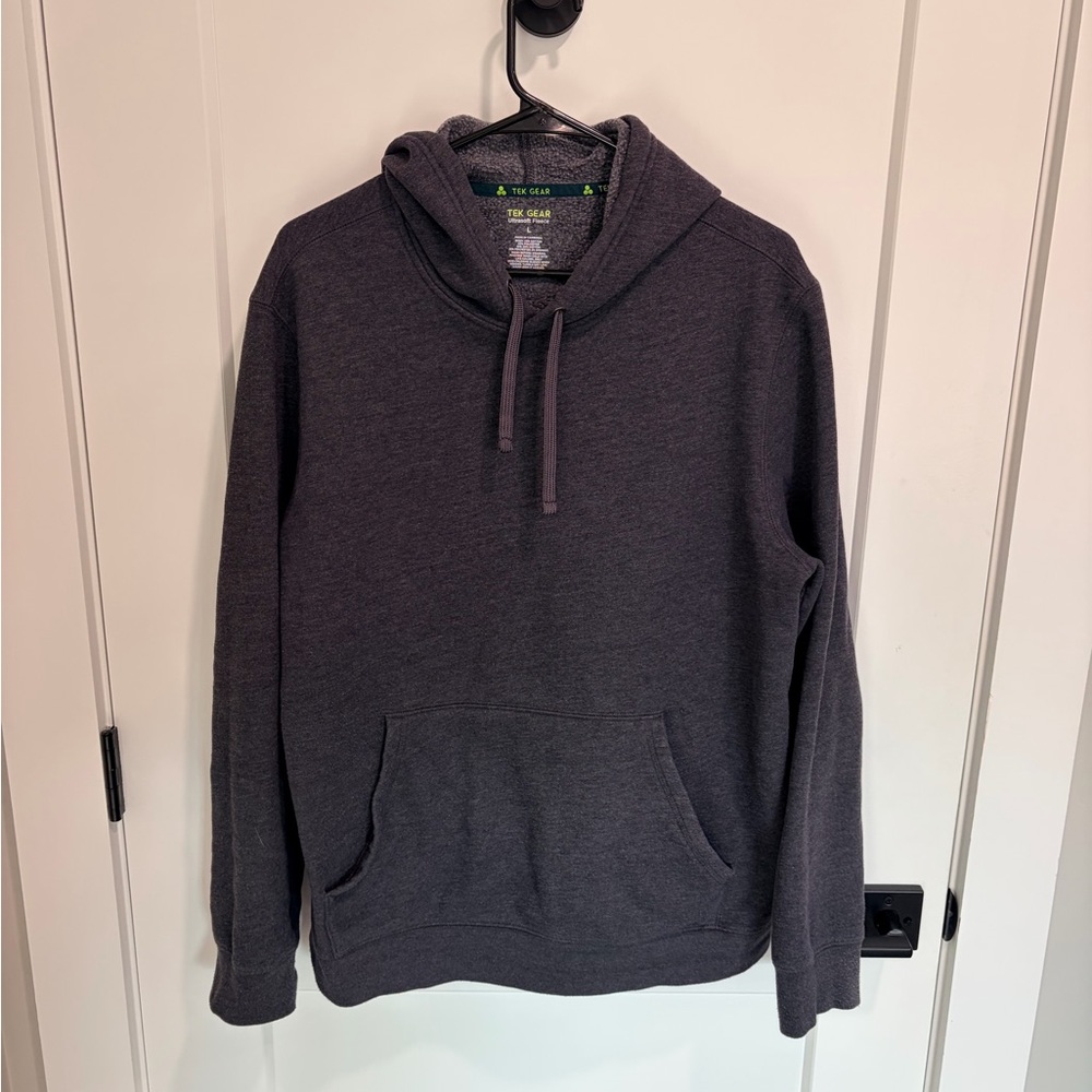 Two Gear Gray Hoodie with Front Pocket